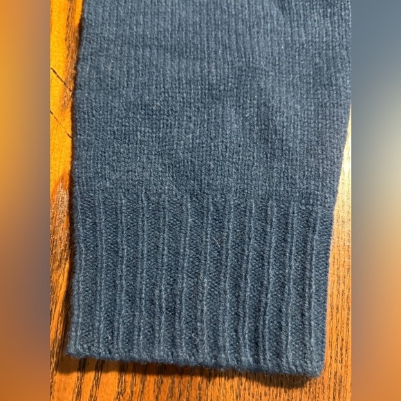 Vintage J. Crew 100% Wool Blue Crewneck Sweater Men's Large classic preppy Y2K - Picture 14 of 16